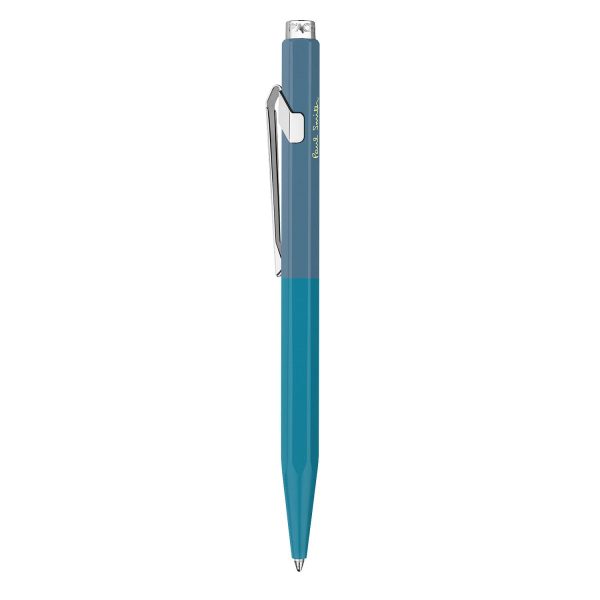 Caran d Ache 849 Paul Smith Ball Pen - Cyan Blue & Steel Blue (Limited Edition) Supply