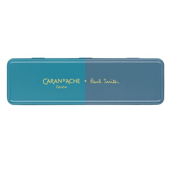 Caran d Ache 849 Paul Smith Ball Pen - Cyan Blue & Steel Blue (Limited Edition) Supply