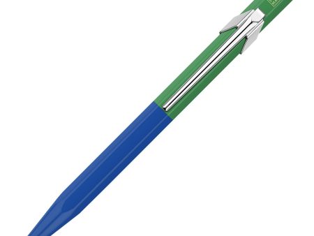 Caran d Ache 849 Paul Smith Ball Pen - Cobalt Blue & Emerald Green (Limited Edition) Sale