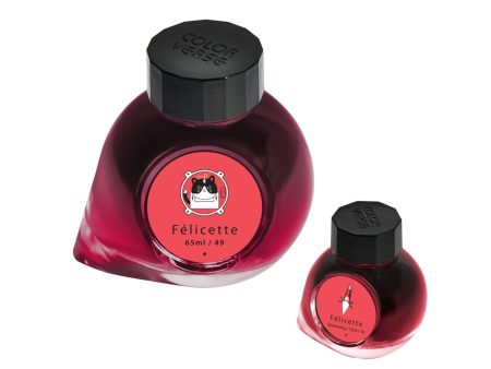 Colorverse Trailblazer in Space Felicette Ink Bottle, Red (65ml) + Glistening Red (15ml) Online Sale