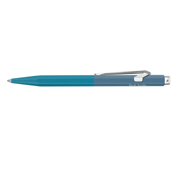 Caran d Ache 849 Paul Smith Ball Pen - Cyan Blue & Steel Blue (Limited Edition) Supply