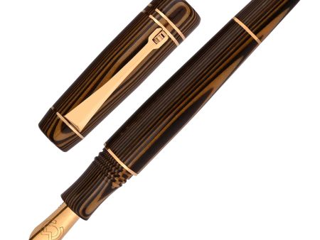 Magna Carta Libertatum Crown Fountain Pen - Brown Gold For Cheap