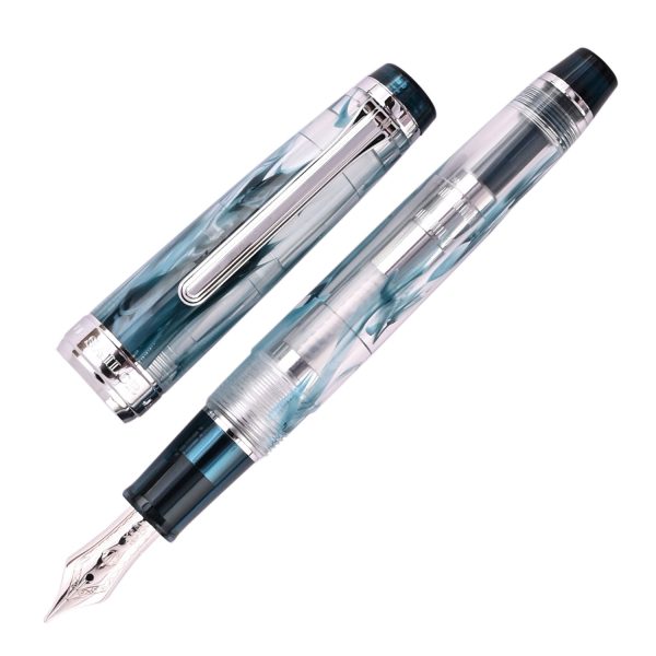 Sailor Professional Gear Slim Veilio Fountain Pen - Blue Green CT (Limited Production) Online Hot Sale