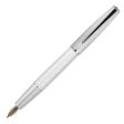 Hongdian A3 Meteor Series Fountain Pen with Pen Pouch and Ink - Silver Fashion