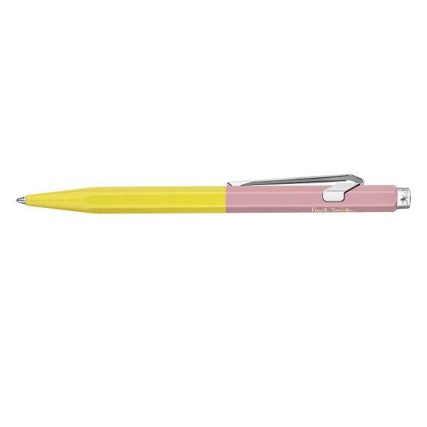 Caran d Ache 849 Paul Smith Ball Pen - Chartreuse Yellow & Rose Pink (Limited Edition) Discount