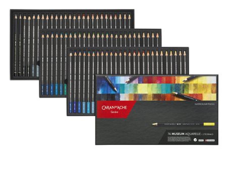 Caran d Ache Museum Aquarelle - Standard Box of 76 Colours Online Sale